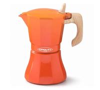 Oroley Cafetière italienne Petra 9 tasses orange aluminium
