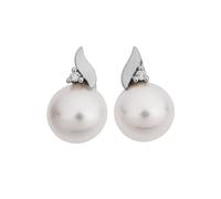 Orolino Boucles d'oreilles argent / blanc, Taille One Size