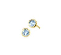 Orolino Boucles d'oreilles bleu ciel / or, Taille One Size