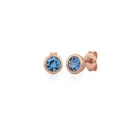 Orolino Boucles d'oreilles bleu / or rose, Taille One Size
