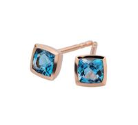 Orolino Boucles d'oreilles bleu / or rose, Taille One Size
