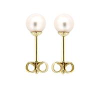 Orolino Boucles d'oreilles or / blanc perle, Taille One Size