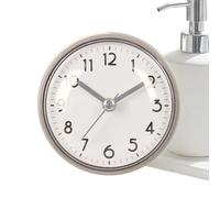 Orologio da Doccia Impermeabile - da Parete con e Sveglia a Batteria | Mini Orologio Bagno 3 Pollici | per Casa Ufficio Cucina Specchio Frigorifero