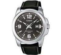 Montre homme CASIO Collection MTP-1314PL-8AVEF - Bracelet cuir - Cadran noir - Mouvement Quartz - Affichage analogique