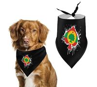 Oromo Liberation Front Flag Spades Ace Poker Chien Bandanas Triangle Chien Bavoirs Mignon Animal Foulard Foulard pour Petit Moyen Grand Animal de Compagnie
