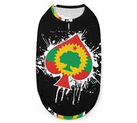 Oromo Liberation Front Flag Spades Ace Poker Pets Shirt Gilet Mignon Chien Débardeur Doux T-Shirt sans Manches pour Chiot Kitty Chats M
