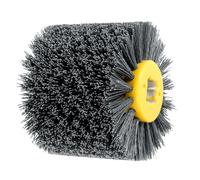 OROMYO Brosses abrasives pour bois - Grain 120 - Brosse en nylon pour meuleuse d'angle - Perceuse - Brosse à poils en bois pour ébavurer, dérouiller, meuler et polir (grain 120)