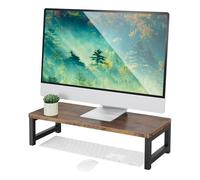 OROPY Support de Moniteur d'ordinateur en Bois avec Cadre en Métal, Réhausseur d’Écran pour Ordinateur Portable PC, Organisateur de Stockage de Bureau pour la Maison ou le Bureau