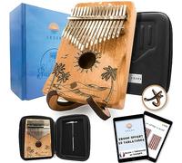 ORORA Kalimba Instrument de musique enfant et adulte, Piano à pouce 17 clés avec gravure et bois verni - Ebook de 50 partitions offert - Etui et accessoires d'entretien inclus - cadeau original