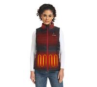 ORORO Gilet Chauffant Femme Avec Batterie Veste Chauffante Sans Manche Femme Manteau Sans Manche Chauffant Hiver - Chargeur Non Inclus (Noir Neutre, XS)