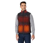 ORORO Gilet Chauffant Homme Avec Batterie Veste Chauffante Sans Manche Homme Manteau Sans Manche Chauffant Hiver - Chargeur Non Inclus (Noir Neutre, L)
