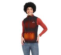 ORORO Gilet Matelassé Chauffant Femme Avec Batterie Veste Chauffante Sans Manche Femme Léger Manteau Sans Manche Chauffant - Chargeur Non Inclus (Noir, S)