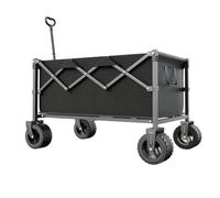 OROUPVPKW Chariot Pliable Tout-Terrain Chariot de Plage avec Freins Structure Triangulaire Renforcée Toile Imperméable Amovible pour Camping Jardin Pêche Pique-Nique et Transport B