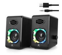 OROW RGB Gamer Enceintes pour Ordinateur