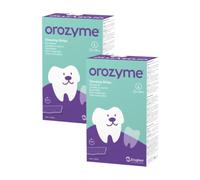 Orozyme Lamelles à mâcher L | pour Grands Chiens | 2 x 141 g | Ecuphar | Complément alimentaire | Pour l'hygiène buccale et les soins dentaires quotidiens | Pack Double