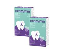 Orozyme Lamelles à mâcher T. S | Lamelles pour Petits Chiens | 2 x 224 g