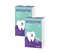 Orozyme Lamelles à mâcher Taille S | Petits Chiens | 2 x 224 g | Ecuphar | Aliment complémentaire | Hygiène bucco-dentaire quotidienne | Pack Double