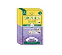 Orphea - Anti Mites Textile, Feuilletts Diffuseurs pour Armoires et Tiroirs (6x12 Pieces) Naturel, Anti Mites Ideal pour Vetements, Il agit Immediatement - Durée 3 Mois (Lavande)