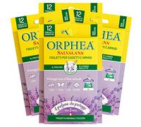 Orphea Lot de 4 feuilles de Salvalana pour tiroirs et armoires protègent la laine et les fibres naturelles au parfum de lavande Maillette - 4 paquets de 12 feuilles chacune