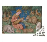 Orphée Jouant de la Lyre, entouré d'animaux paisibles 70x50cm/1000pcs Puzzles Adaptés Aux Adultes Et Aux Personnes Âgées De 14 Ans Et Plus