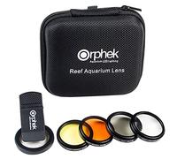 Orphek Lentille Corail - Kit pour Tous Les Smartphones - 4 objectifs Inclus: Macro, CPL 37mm polarisé, 15,000k Orange, 20,000k Jaune