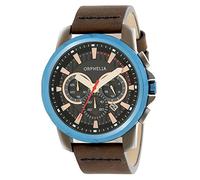 Orphelia - 81501 - Montre Homme - Quartz - Chronographe - Chronomètre - Aiguilles - Luminescent - Bracelet cuir Marron