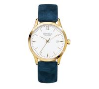 Orphelia Fashion Montre Femme - Quartz - Analogique Suede Bracelet Cuir Bleu