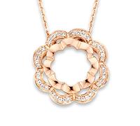 Orphelia Femme 925 Argent|#Silver Balle Blanc Zircon Pendentif Collier FASHIONNECKLACEBRACELETANKLET