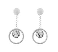 ORPHELIA Femme Argent Boucles d'oreilles pendantes - ZO-7382