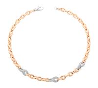 Orphelia Femme Argent plaqué or Rond Transparent Zircon