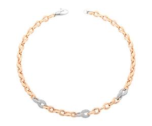 Orphelia Femme Argent plaqué or Rond Transparent Zircon