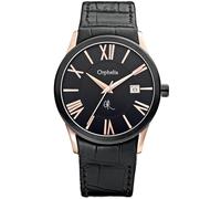 Orphelia - OR32671044 - Montre Homme - Quartz Analogique - Cadran Noir - Bracelet Cuir Noir