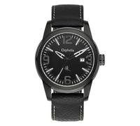 Orphelia - OR32671144 - Montre Homme - Quartz Analogique - Cadran Noir - Bracelet Cuir Noir