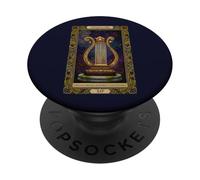 Orpheus Lyre Tarot Instrument à Cordes Ancien PopSockets PopGrip Adhésif