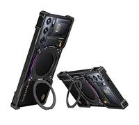 ORPKYEHMXK Étui de Dissipation Thermique sans Bords en métal, Compatible avec ZTE Nubia RedMagic 10 Pro/Red Magic 10 Pro Plus, Coque de Support(Black Purple,for 10 Pro)