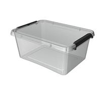 ORPLAST Lot de 6 boîtes à Clips Transparent 12,5 l 39 x 29 x 16,5 cm