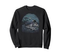 Orque, côte du Pacifique, Vagues, océan, Oregon, Washington Sweatshirt