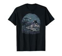 Orque, côte du Pacifique, Vagues, océan, Oregon, Washington T-Shirt Graphique avec Valeur