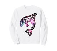 Orque d'Amérique Indienne Baleine Pacifique Nord-Ouest Sweatshirt