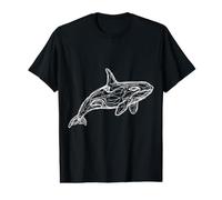 Orque Dessin Au Trait Orque T-Shirt Graphique avec Valeur