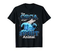 Orque Est Mon Animal Spirituel Vague Épaulard Orque Baleine T-Shirt