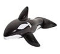 Orque gonflable chevauchable avec poignées 203x102cm Noir Noir G