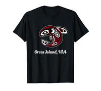 Orque Tribal Orcas Island WA T-Shirt Graphique avec Valeur