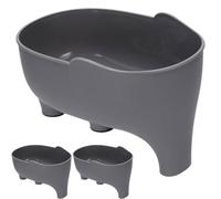 Orrdiffi 2 Pcs Panier de Vidange Éléphant Passoire Evier,Filtre Support Panier de Vidange pour Couverts D'évier,Panier de Vidange D'évier Cuisine,Égouttoir Multifonctionnel pour Aliments-Gri