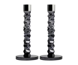 Orrefors Chandelier Carat lot de 2 anthracite 24.2 cm