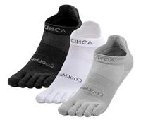 OrrinSports Chaussettes de Running Coolmax à Orteils Séparés - 3 Paires Unisex Respirantes