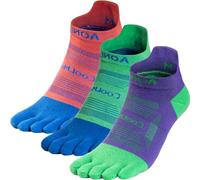 OrrinSports chaussettes d'orteil pour femmes Coolmax chaussettes de course pour hommes chaussettes d'athlétisme à 5 orteils 3 paires