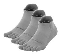 OrrinSports Chaussettes d'orteils Coolmax Chaussettes de course pour hommes femmes 3 paires de chaussettes sportives respirantes à cinq doigts