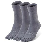 OrrinSports chaussettes d'orteils Liner Crew chaussettes pour hommes femmes Coolmax cinq doigts chaussettes 3 paires courir chaussettes