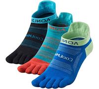 OrrinSports Chaussettes Orteils Femme Homme,3 Paires Chaussettes à doigts De Sport Respirantes pour la Course à Pied, la Fitness ou le Quotidien Bas Coupé Moyen (Taille Euro 39-42)